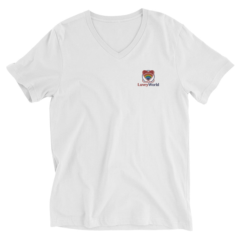 LuveyWorld Short Sleeve V-Neck T-Shirt